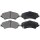 Brake pad set with wear warning 16.5 mm A.B.S. for DODGE JOURNEY and others