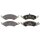 Brake pad set without wear sensor 16.4 mm A.B.S. for FORD and others