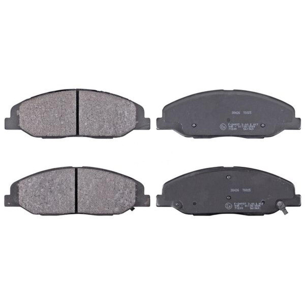 Brake pad set with wear warning 15.4 mm A.B.S. for CADILLAC CTS and others