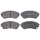 Brake pad set with wear warning 16.4 mm A.B.S. for CADILLAC CTS and others