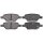 Brake pad set with wear warning 14.2 mm A.B.S. for CHEVROLET HHR