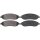 Brake pad set without integrated wear sensor 18.8 mm A.B.S. for FORD