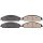 Brake pad set without integrated wear sensor 17 mm A.B.S. for FORD