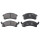 Brake pad set with wear warning 15.4 mm A.B.S. for BUICK SKYLARK and others