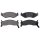 Brake pad set with wear warning 18 mm A.B.S. for CHRYSLER VOYAGER and others