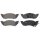 Brake pad set without integrated wear sensor 18 mm A.B.S. for DODGE and others
