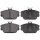 Brake pad set without wear sensor 17.5 mm A.B.S. for FORD and others