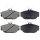 Brake pad set without wear sensor 17.6 mm A.B.S. for FORD and others