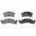Brake pad set with wear warning 17 mm A.B.S. for CHEVROLET LUMINA and others