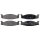 Brake pad set without integrated wear sensor 16 mm A.B.S. for FORD