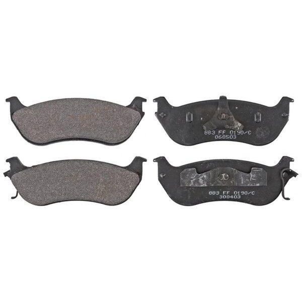 Brake pad set without integrated wear sensor 16 mm A.B.S. for FORD
