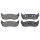 Brake pad set without wear sensor 16.8 mm A.B.S. for LINCOLN NAVIGATOR