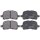 Brake pad set without wear sensor 16.5 mm A.B.S. for TOYOTA COROLLA and others