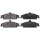 Brake pad set with wear warning 17.5 mm A.B.S. for CHEVROLET ALERO