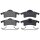 Brake pad set without wear sensor 17.8 mm A.B.S. for e.g. JEEP GRAND