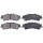 Brake pad set with wear warning 16 mm A.B.S. for CADILLAC ESCALADE and others