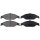 Brake pad set without integrated wear sensor 15.5 mm A.B.S. for FORD