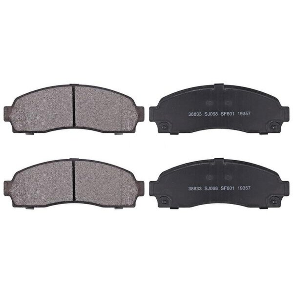 Brake pad set without integrated wear sensor 17.4 mm A.B.S. for FORD