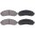 Brake pad set without integrated wear sensor 17.4 mm A.B.S. for FORD
