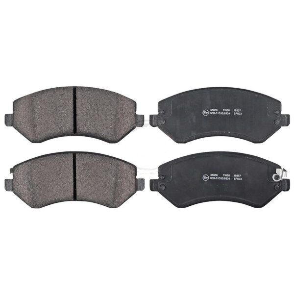 Brake pad set with wear warning 17.5 mm A.B.S. for JEEP CHEROKEE and others