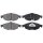 Brake pad set for wear warning 20.5 mm A.B.S. for CHRYSLER SEBRING and others