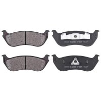 Brake pad set without integrated wear sensor 14.6 mm...