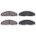 Brake pad set with wear warning 15.2 mm A.B.S. for CADILLAC STS and others