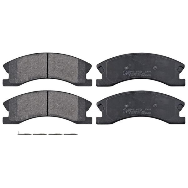 Brake pad set with wear warning 19.3 mm A.B.S. for e.g. JEEP GRAND
