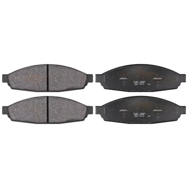 Brake pad set without integrated wear sensor 16.4 mm A.B.S. for FORD