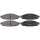 Brake pad set without integrated wear sensor 16.4 mm A.B.S. for FORD