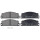 Brake pad set for wear warning indicator 17.5 mm A.B.S. for e.g. FIAT 131