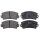 Brake pad set for wear warning indicator 14 mm A.B.S. for e.g. RENAULT 5