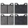 Brake pad set without wear sensor 15 mm A.B.S. for e.g. VOLVO 140