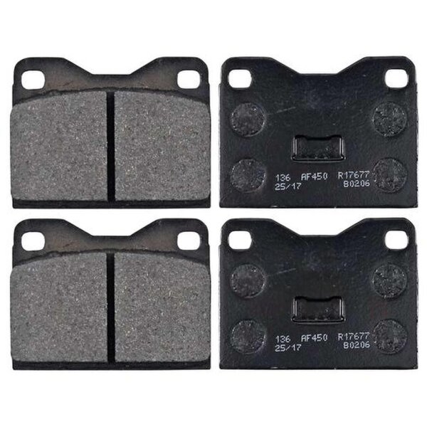 Brake pad set without wear sensor 18.5 mm A.B.S. for e.g. AUDI 100