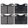 Brake pad set without wear sensor 18.5 mm A.B.S. for e.g. AUDI 100