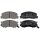 Brake pad set with wear warning 15.5 mm A.B.S. for TOYOTA LITEACE and others