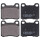 Bremsbelagsatz ohne integrierten Verschleißsensor 15,5 mm A.B.S. für u.a. MB 124