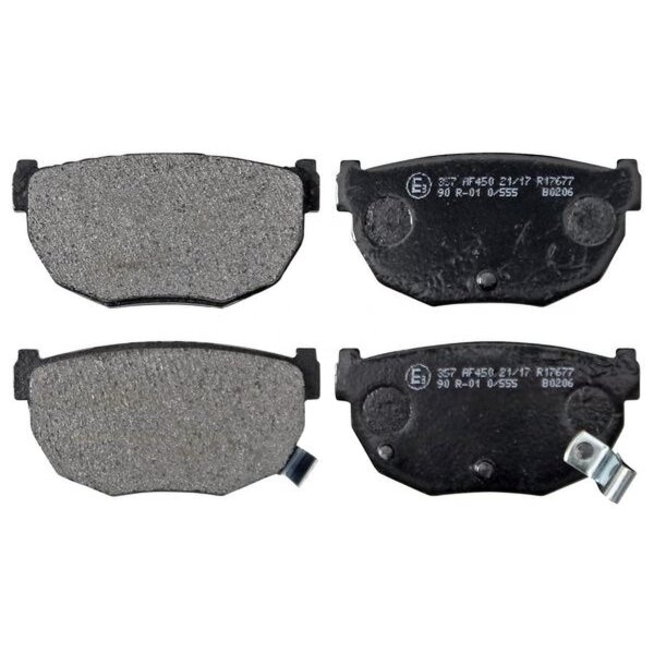 Brake pad set with wear warning 14 mm A.B.S. for e.g. NISSAN 200SX