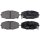 Brake pad set with acoustic wear warning 15.5 mm A.B.S. for TOYOTA SUPRA