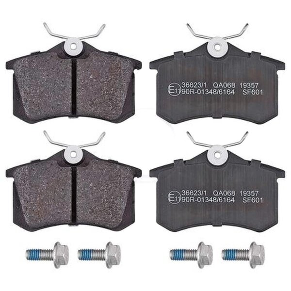Bremsbelagsatz ohne Verschleißsensor 16,4 mm A.B.S. für u.a. SEAT LEON
