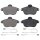 Brake pad set incl. wear warning contact 17 mm A.B.S. for e.g. CITROËN XM