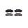 Brake pad set disc brake 17 mm BREMBO suitable for e.g. KIA PREGIO