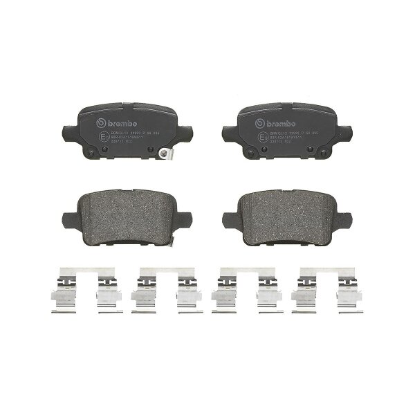 Brake pad set disc brake 17 mm BREMBO for e.g. OPEL INSIGNIA