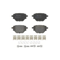 Brake pad set disc brake 17 mm BREMBO suitable for e.g. PEUGEOT 208