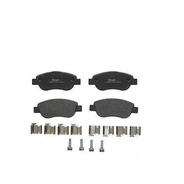 Brake pad set disc brake 17 mm BREMBO suitable for e.g. FIAT PALIO