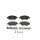 Brake pad set disc brake 17 mm BREMBO suitable for e.g. FIAT PALIO