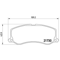Bremsbelagsatz Scheibenbremse 14 mm BREMBO für u.a....