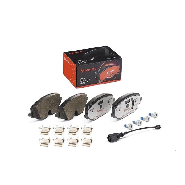 Bremsbelagsatz Scheibenbremse 19 mm BREMBO XTRA LINE für u.a. VW GOLF