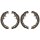 Brake shoe set for drum brake Ø 254 mm 56 mm A.B.S. for e.g. TOYOTA HILUX