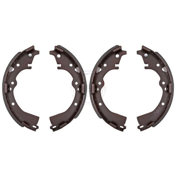 Brake shoe set for drum brake Ø 254 mm 51 mm A.B.S. for e.g. TOYOTA HILUX
